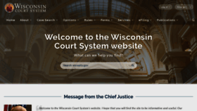 What Wicourts.gov website looked like in 2022 (1 year ago)