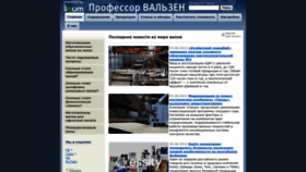 What Walzen.ru website looked like in 2022 (1 year ago)