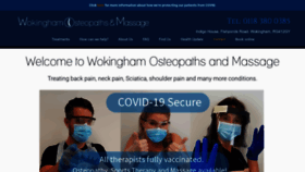 What Wokinghamosteopaths.co.uk website looked like in 2022 (1 year ago)
