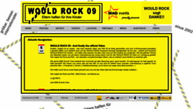 What Wouldrock.at website looked like in 2022 (1 year ago)