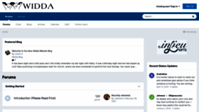 What Widda.org website looked like in 2022 (1 year ago)