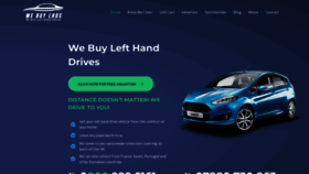 What Webuylefthanddrives.co.uk website looked like in 2022 (1 year ago)