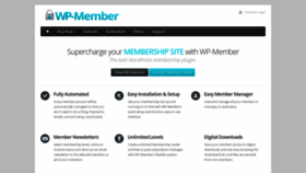 What Wp-member.com website looked like in 2022 (1 year ago)