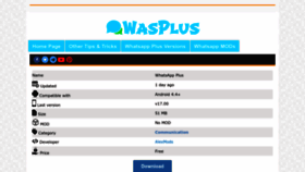 What Wasplus.com website looked like in 2022 (1 year ago)