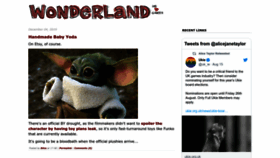 What Wonderlandblog.com website looked like in 2022 (1 year ago)