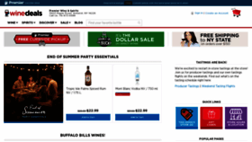 What Winedeals.com website looked like in 2022 (1 year ago)