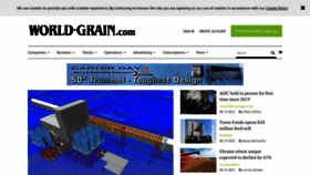 What World-grain.com website looked like in 2022 (1 year ago)