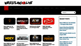 What Wrestlinglive.in website looked like in 2022 (1 year ago)