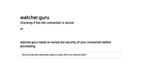 What Watcher.guru website looked like in 2022 (1 year ago)