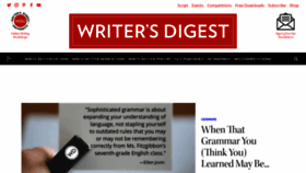 What Writersdigest.com website looked like in 2022 (1 year ago)