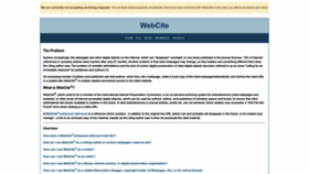 What Webcitation.org website looked like in 2022 (1 year ago)