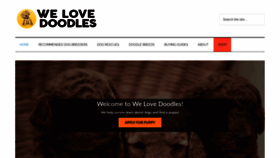 What Welovedoodles.com website looked like in 2022 (1 year ago)