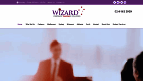What Wizardcorporatetraining.com.au website looked like in 2022 (1 year ago)