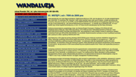What Wandaluzja.pl website looked like in 2022 (1 year ago)