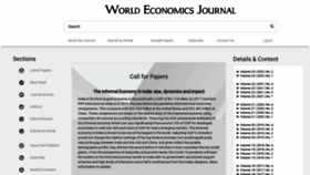 What World-economics-journal.com website looked like in 2022 (1 year ago)