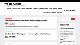 What Weareatheist.com website looked like in 2022 (1 year ago)