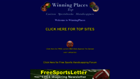 What Winningplaces.com website looked like in 2022 (1 year ago)
