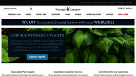 What Waysidegardens.com website looked like in 2022 (1 year ago)