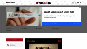 What Wikinbio.com website looked like in 2022 (1 year ago)