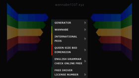 What Wannabe1337.xyz website looked like in 2022 (1 year ago)