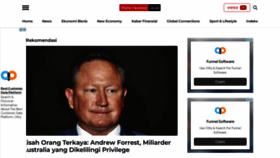 What Wartaekonomi.co.id website looked like in 2022 (2 years ago)