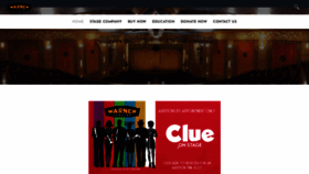 What Warnertheatre.org website looked like in 2022 (1 year ago)