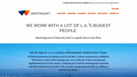 What Westmount.com website looked like in 2022 (1 year ago)