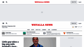What Whyallanewsonline.com.au website looked like in 2022 (1 year ago)