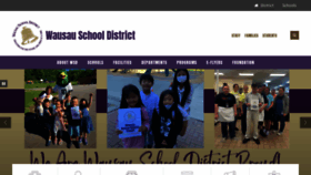 What Wausauschools.org website looked like in 2022 (1 year ago)