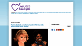 What Welovesoaps.net website looked like in 2022 (1 year ago)