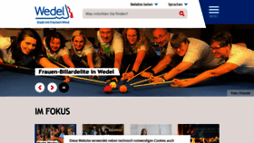 What Wedel.de website looked like in 2022 (1 year ago)
