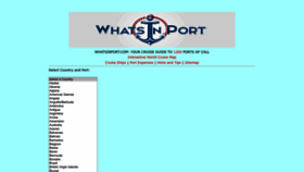 What Whatsinport.com website looked like in 2022 (1 year ago)