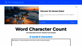 What Wordcharactercount.com website looked like in 2022 (1 year ago)