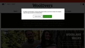 What Woolovers.com website looked like in 2022 (1 year ago)