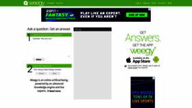 What Weegy.com website looked like in 2022 (1 year ago)