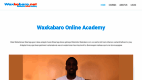 What Waxkabaro.net website looked like in 2022 (3 years ago)