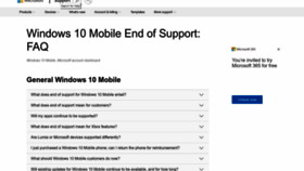 What Windowsphone.com website looked like in 2022 (1 year ago)