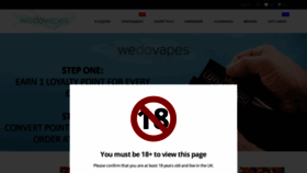 What Wedovapes.co.uk website looked like in 2022 (1 year ago)