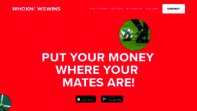 What Whoknowswins.com website looked like in 2022 (1 year ago)