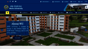What Wu.edu.et website looked like in 2022 (1 year ago)