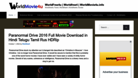 What Worldmovie4u.com website looked like in 2022 (1 year ago)