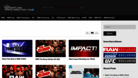 What Wrestlingonlinematches.com website looked like in 2022 (1 year ago)