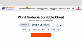 What Wordfinder.yourdictionary.com website looked like in 2022 (1 year ago)