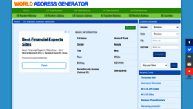 What Worldnamegenerator.com website looked like in 2022 (1 year ago)