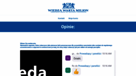 What Wiedzawartamilion.pl website looked like in 2022 (1 year ago)