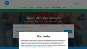 What Whatuni.com website looked like in 2022 (1 year ago)