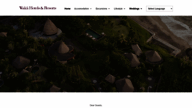 What Wakahotelsandresorts.com website looked like in 2022 (1 year ago)