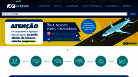 What Wservices.infraero.gov.br website looked like in 2022 (1 year ago)