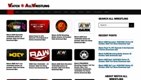 What Watchallwrestling.com website looked like in 2022 (1 year ago)