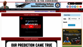 What Whispersinthecorridors.com website looked like in 2022 (1 year ago)